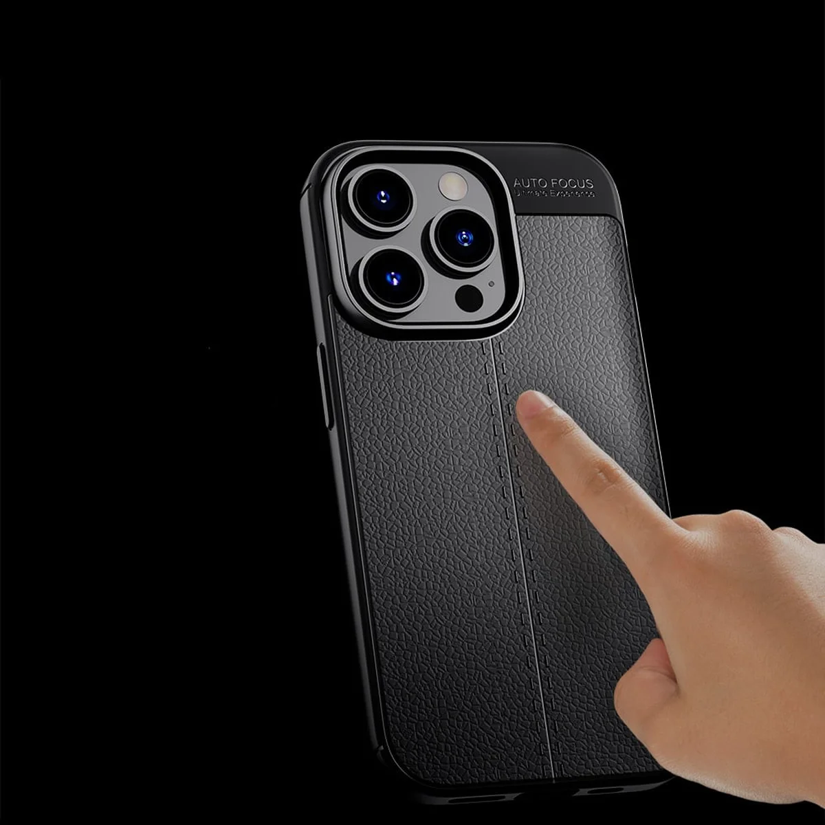 Силиконовый чехол "KEYSION" Shockproof для iPhone 14 Pro Черный