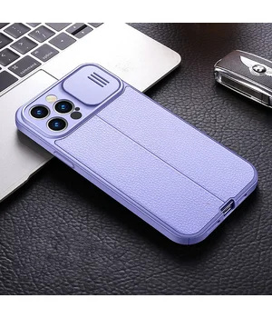 Силиконовый чехол "Camshield" со шторкой для iPhone 11 Pro Max Фиолетовый