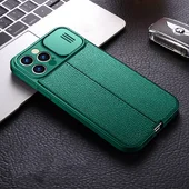 Силіконовий чохол "Camshield" зі шторкою для iPhone 13 Pro Max Зелений