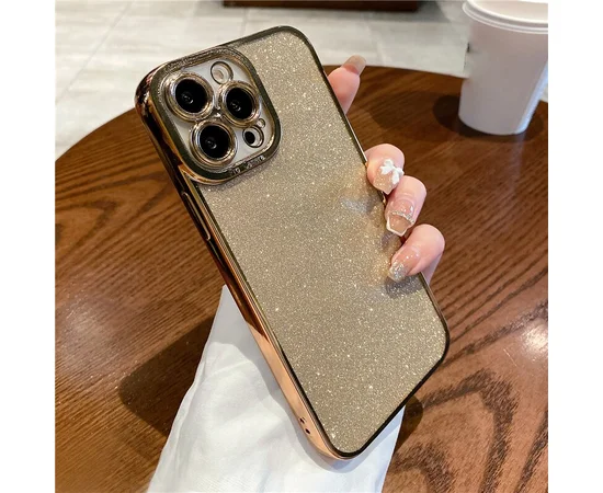 Силіконовий чохол "Shining Plating" для iPhone 12 Pro Max Золотий