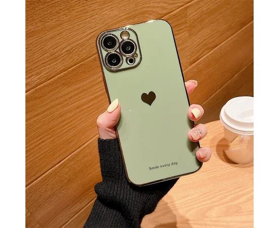 Силиконовый чехол "Aesthetic Love" для iPhone 15 Pro Max Фисташковый