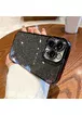 Силиконовый чехол "Shining Plating" для iPhone 15 Pro Max Черный