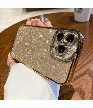 Силиконовый чехол "Shining Plating" для iPhone 12 Pro Max Золотой Силиконовый чехол "Shining Plating" для iPhone 12 Pro Max Золотой