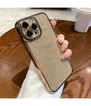 Силиконовый чехол "Shining Plating" для iPhone 12 Pro Max Золотой Силиконовый чехол "Shining Plating" для iPhone 12 Pro Max Золотой