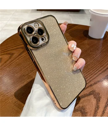 Силіконовий чохол "Shining Plating" для iPhone 12 Pro Max Золотий