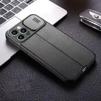 Силіконовий чохол "Camshield" зі шторкою для iPhone 12 Pro Max Чорний