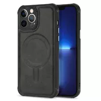 Силіконовий чохол "Leather Magnetic" with MagSafe для Apple iPhone 12 Pro Max Чорний