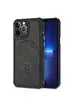 Силиконовый чехол "Leather Magnetic" with MagSafe для Apple iPhone 13 Pro Max Черный