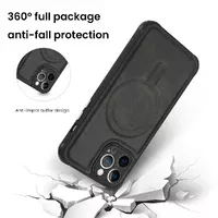 Силиконовый чехол "Leather Magnetic" with MagSafe для Apple iPhone 13 Pro Черный