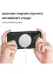 Силиконовый чехол "Leather Magnetic" with MagSafe для Apple iPhone 13 Pro Max Черный