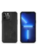 Силиконовый чехол "Leather Magnetic" with MagSafe для Apple iPhone 13 Pro Max Черный