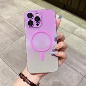 Силіконовий чохол "Gradient Luminous" with MagSafe для Apple iPhone 15 Pro Фіолетовий