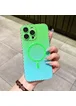 Силіконовий чохол "Gradient Luminous" with MagSafe для Apple iPhone 11 Pro Max Зелений