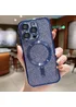 Силіконовий чохол "Shining Plating" with MagSafe для iPhone 14 Pro Max Синій