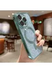 Силіконовий чохол "Shining Plating" with MagSafe для iPhone 15 Pro Світло-зелений