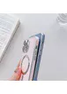 Силиконовый чехол "Silver Plating" with MagSafe для Apple iPhone 14 Pro Max Пудровый