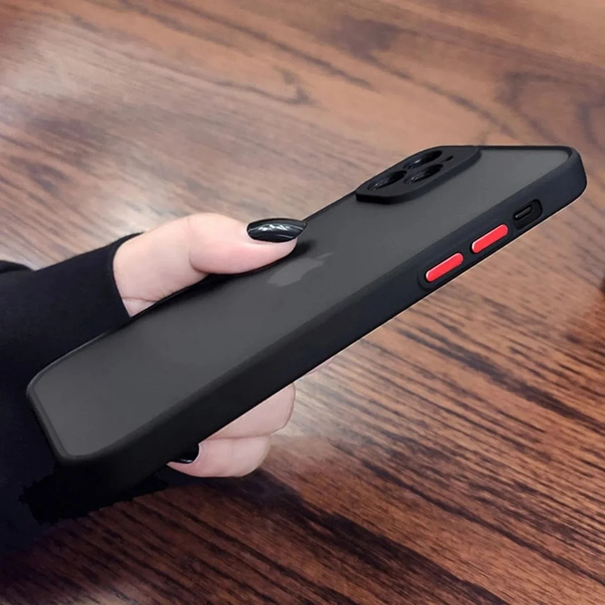 Силиконовый чехол "Armor Matte Cover" для iPhone 15 Черный