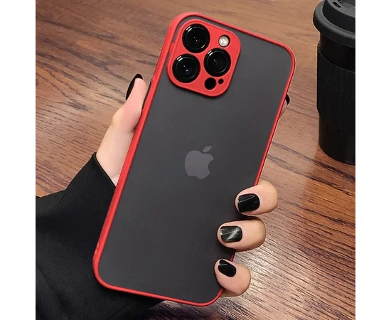 Силіконовий чохол "Armor Matte Cover" для iPhone 14 Pro Max Червоний