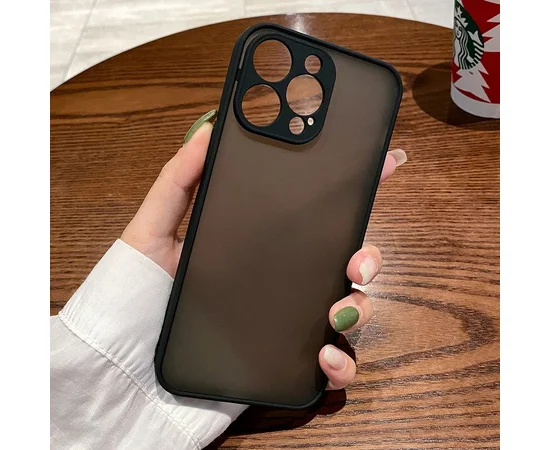 Силиконовый чехол "Armor Matte Cover" для iPhone 12 Pro Max Черный