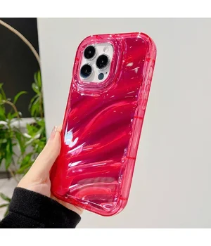 Силіконовий чохол "Laser Wavy" для iPhone 14 Pro Червоний