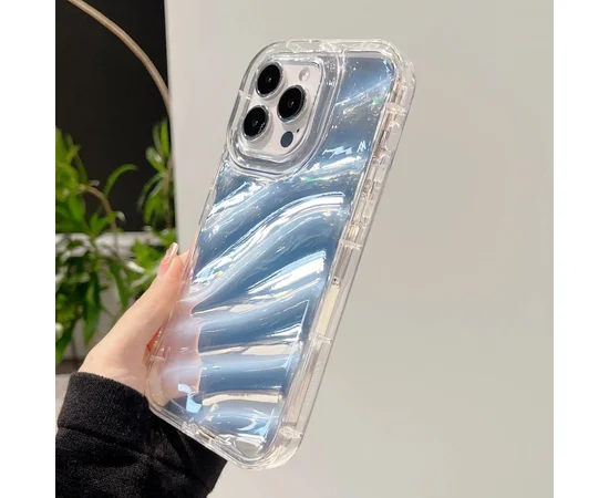 Силіконовий чохол "Laser Wavy" для iPhone 14 Pro Max Білий