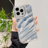 Силиконовый чехол "Laser Wavy" для iPhone 14 Pro Белый