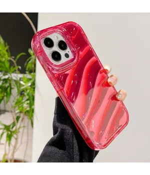 Силіконовий чохол "Laser Wavy" для iPhone 14 Pro Червоний