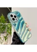 Силіконовий чохол "Laser Wavy" для iPhone 14 Pro Бірюзовий