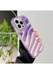 Силіконовий чохол "Laser Wavy" для iPhone 14 Pro Фіолетовий
