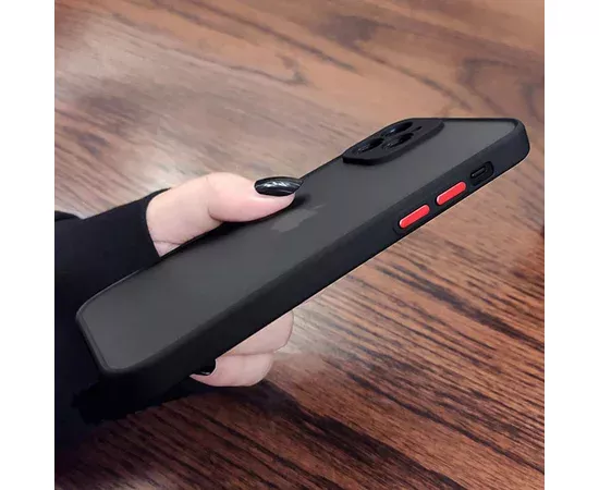 Силиконовый чехол "Armor Matte Cover" для iPhone 13 Pro Черный