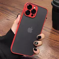 Силиконовый чехол "Armor Matte Cover" для iPhone 13 Pro Красный
