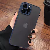 Силиконовый чехол "Armor Matte Cover" для iPhone 13 Pro Max Синий