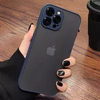 Силиконовый чехол "Armor Matte Cover" для iPhone 14 Pro Max Синий