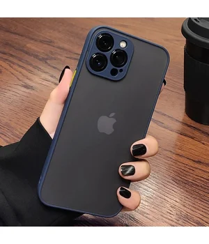 Силиконовый чехол "Armor Matte Cover" для iPhone 13 Pro Max Синий