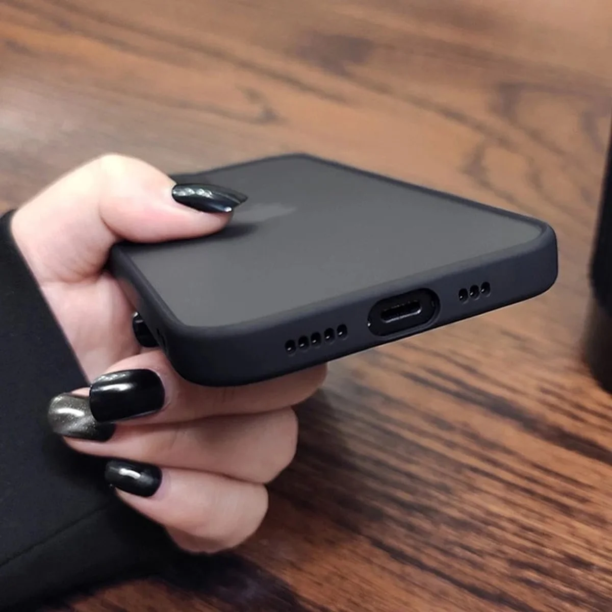 Силиконовый чехол "Armor Matte Cover" для iPhone 14 Черный