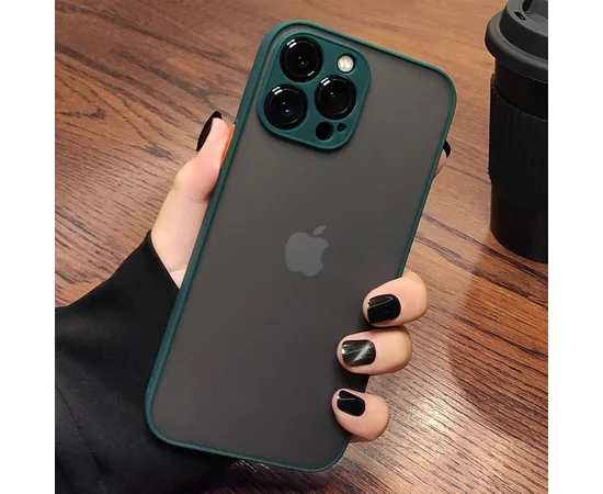 Силиконовый чехол "Armor Matte Cover" для iPhone 14 Pro Зеленый