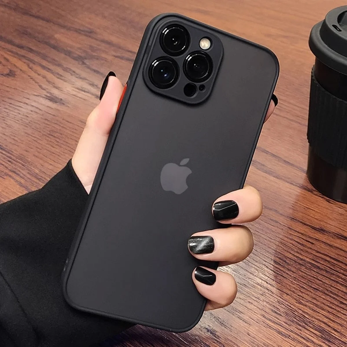 Силиконовый чехол "Armor Matte Cover" для iPhone 14 Pro Max Черный