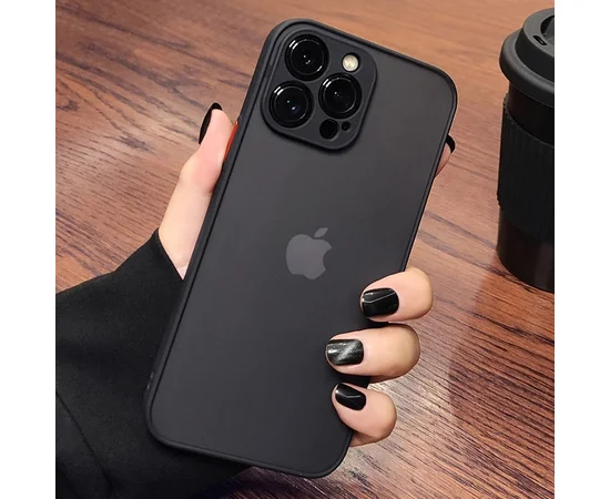 Силиконовый чехол "Armor Matte Cover" для iPhone 13 Pro Черный
