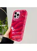 Силіконовий чохол "Laser Wavy" для iPhone 14 Pro Червоний