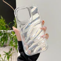 Силіконовий чохол "Laser Wavy" для iPhone 14 Pro Max Білий