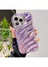 Силіконовий чохол "Laser Wavy" для iPhone 14 Pro Max Фіолетовий