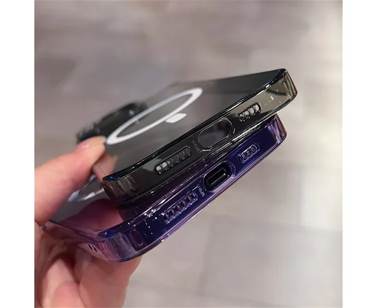 Силиконовый чехол "Crystal Acrylic" with MagSafe для Apple iPhone 14 Pro Фиолетовый