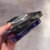 Силиконовый чехол "Crystal Acrylic" with MagSafe для Apple iPhone 15 Pro Черный