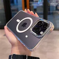 Силіконовий чохол "Crystal Acrylic" with MagSafe для Apple iPhone 14 Pro Прозорий