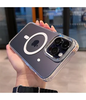 Силиконовый чехол "Crystal Acrylic" with MagSafe для Apple iPhone 14 Pro Прозрачный