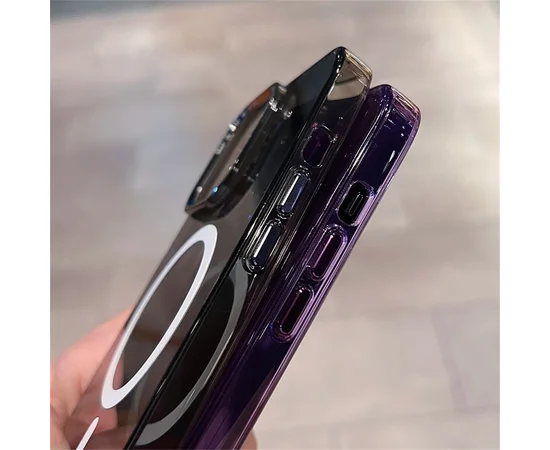 Силіконовий чохол "Crystal Acrylic" with MagSafe для Apple iPhone 14 Pro Фіолетовий