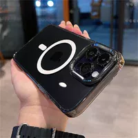 Силиконовый чехол "Crystal Acrylic" with MagSafe для Apple iPhone 15 Pro Черный