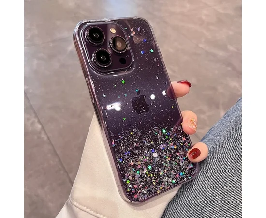 Силиконовый чехол "Bling Shiny" для iPhone 13 Pro Max Черный