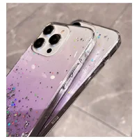 Силиконовый чехол "Bling Shiny" для iPhone 14 Pro Фиолетовый