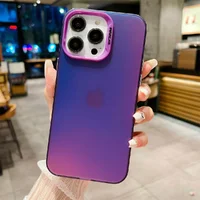 Силиконовый чехол "Laser Acrylic" для iPhone 12 Pro Max Фиолетовый